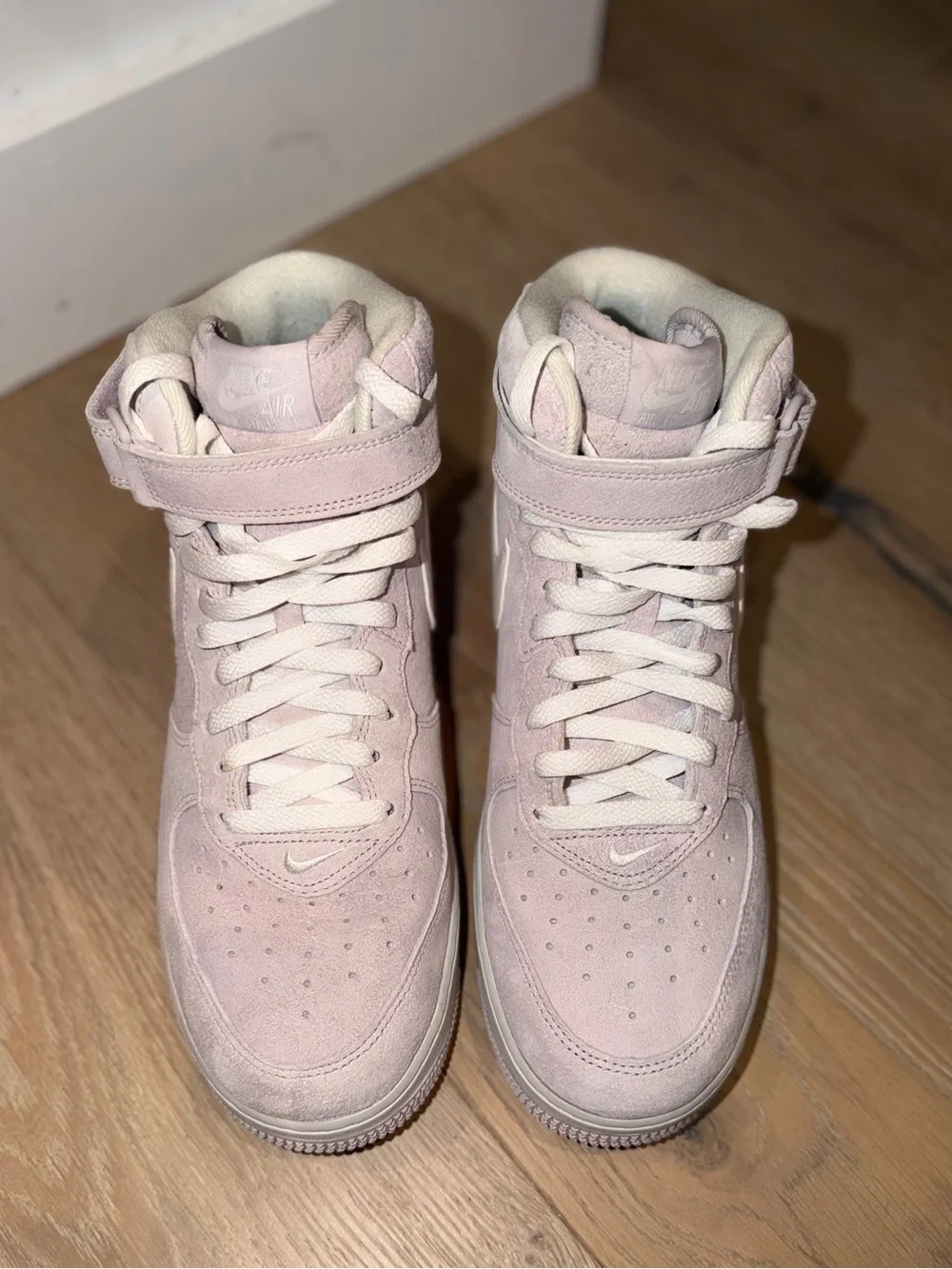 Nike Air Force One Mid-Top Suede Sneakers in Lavender